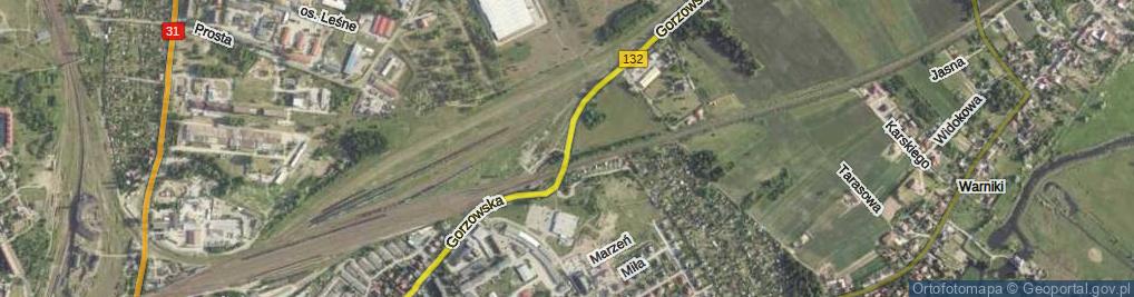 Zdjęcie satelitarne Gorzowska ul.